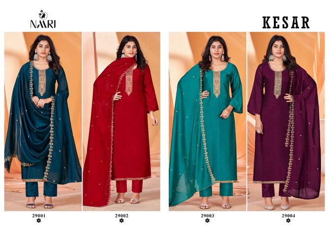 Kesar By Naari Vichitra Silk Designer Salwar Suits Catalog